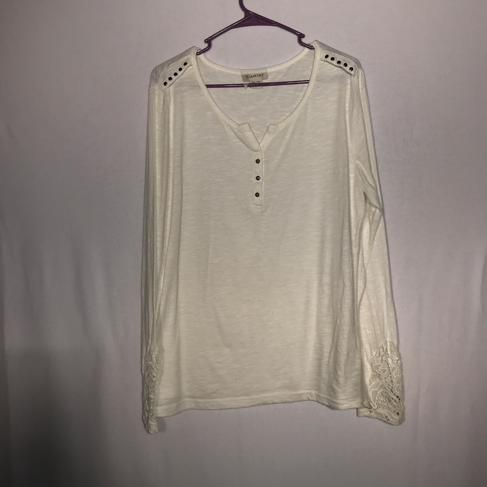 Ariat Ivory Long Sleeve- Size XXL